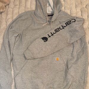 Carhartt Heather Gray Logo Hoodie